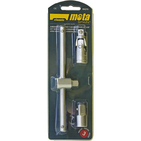 Bocallaves 3/8 pulg accesorios, juego 3 piezas (1/2)