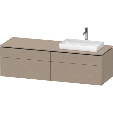 DURAVIT LC4871R75750000 console WTU suspendue L-Cube 550x1