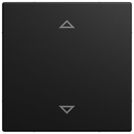 Busch-Jaeger Busch-Jalousiecontrol® II Élément de commande avec impression Symbole "Flèches" pour volet Bouton simple noir mat - Busch-balance® SI (6430-915-102), 2CKA006430A0457