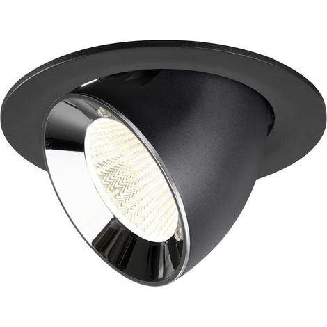 Spot encastré Numinos Gimble L noir/chrome 4000K - 40 deg - 1009744