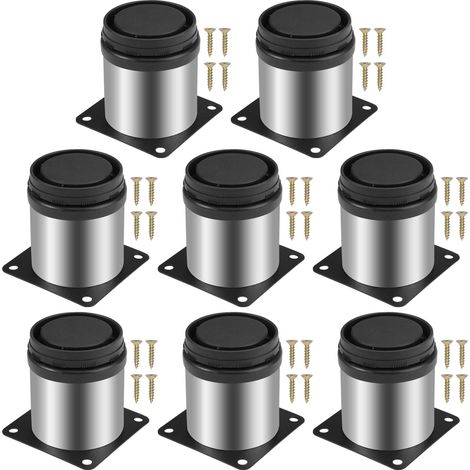 8 Pièces Pied de Meuble Réglables 6 cm, Pied Reglable pour Meuble (1/4)