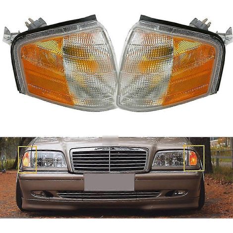 1 paire de feux de position avant clignotants pour Mercedes Classe C W202 C230 C280 (1994-2000) 2028261143 2028 (1/4)