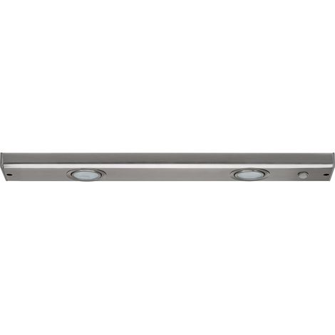 PAULMANN - LAMPADA SOTTOPENSILE FLATLINE IN ALLUMINIO SPAZZOLATO E VETRO - ALOGENA G4 40W