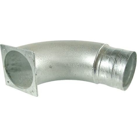 Codo a 90掳 con brida y terminal manguera de 8" UNIVERSAL 8304090Z 90