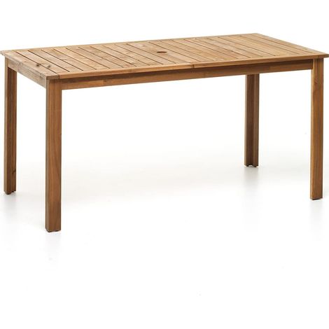 Tavolo Arleston mod. M0728 misura 140x78cm legno acacia colore teak (1/4)