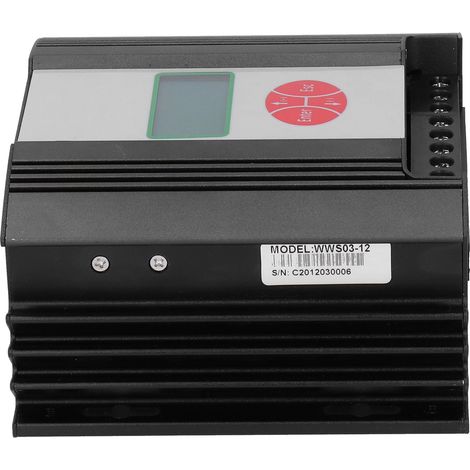 Contrôleur hybride d'énergie éolienne et solaire avec écran LCD 300 W/150 W CC 12 V (1/5)