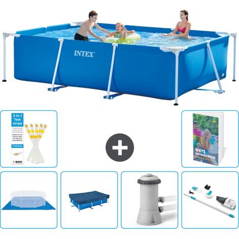 Rechteckiger Frame Pool - 300x200x75 cm - 7-teilig S94