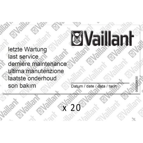 Vaillant maintenance Vaillant , (x20) 0010027639 Vaillant no. 0010027639
