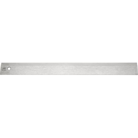 HELIOS PREISSER Stahllineal mattverchromt mit Fase Länge 400 mm (1/2)