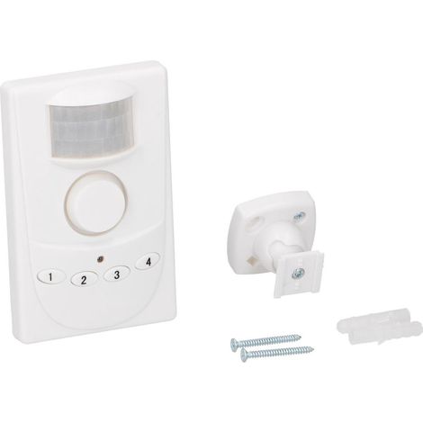 Rilevatore di Movimento Wireless con Allarme e Codice 4 Cifre 100 dB Portata 5 m