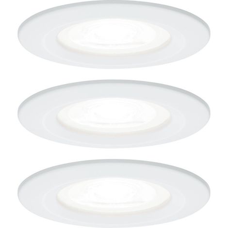 Paulmann Nova kit 3 spots encastrés blanc mat 68 mm (1/5)