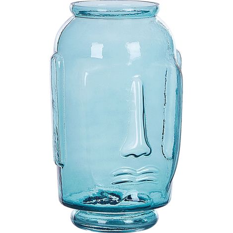 Dekovase SAMBAR Glas 31 cm Blau