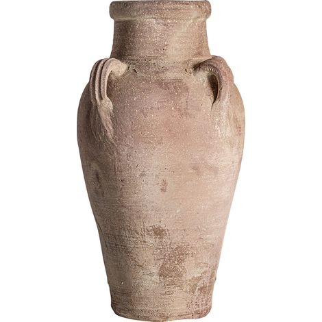 Cruche vintage en argile marron authentique - Marron terre cuite vieilli vintage (1/3)