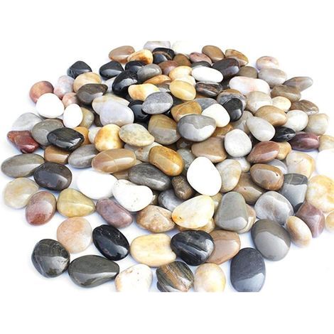 Galets Naturel Décoratif Poli Pierres de décoration Cailloux naturels Gravier pour Jardin Pierres 2-4 cm 0.9Kg Galets décoration de Jardins / Aquariums / Plantes (1/5)