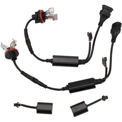 Lot de 2 ampoules LED Angel Eyes 6000K H8 pour voiture, compatibles avec BMW E82, E87, E90, E91, E92 M3, E93, E60, E61, E63, E70 X5, E71 X6 et E89 Z4. (1/5)