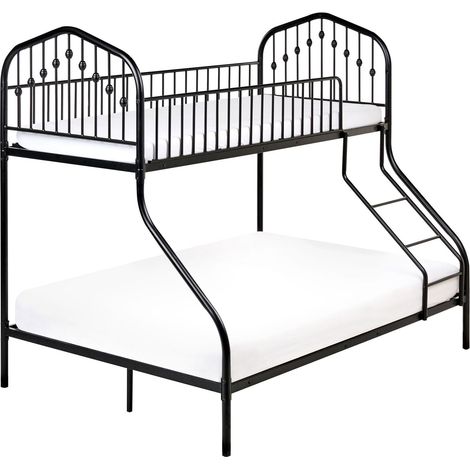 Bunk Bed Metal CHAMONIX 90/140 x 200 cm Black (1/5)