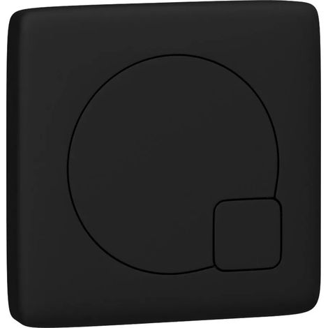 Hudson Reed Matt Black Dual Flush Plate WC Toilet Push Button Modern Square