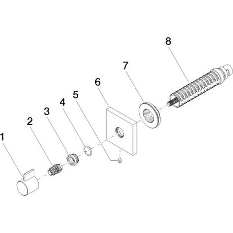 DORNBRACHT 36607985-19 Robinet encastré, fermeture à gauche