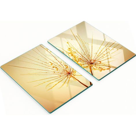 Tablas decorativas multifuncionales de madera endurecida con diseño de diente de león para cocina, 2x40x52 cm. (1/5)