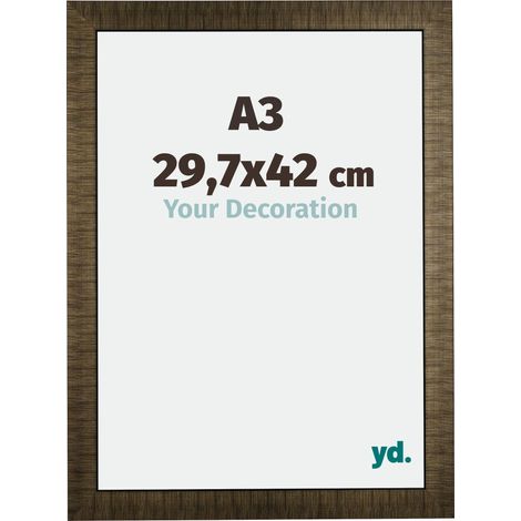 yd. - Cadre photo A3 29.7x42 - Champagne Brosse - Bois - Leeds (1/5)