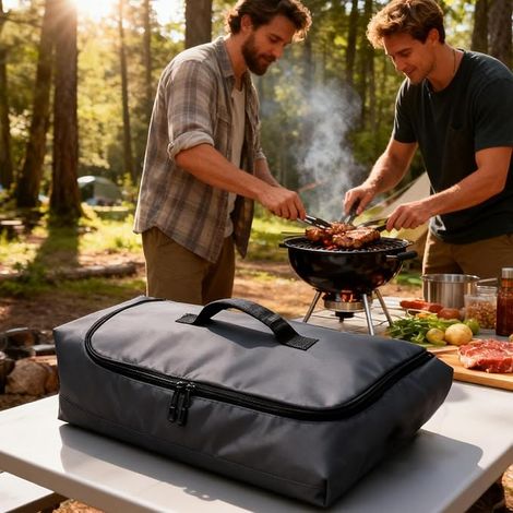 Couverture De Repos Pour Viande Barbecue Accessoire de Barbecue Étanche avec Fermeture Éclair,Accessoire Couverture De Repos Pour Bœuf Porc Dinde Préparation Repas Extérieur Jardin Campin,532020cm (1/5)
