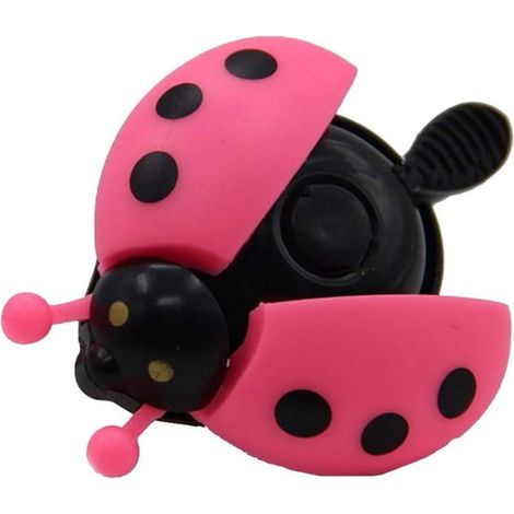 Campanello per bicicletta a forma di coccinella per bambini, campanello con clacson, per manubrio, suono chiaro, 2 pezzi (1/4)