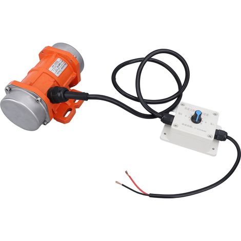 Moteur électrique de vibration béton 12V CC 4000 tr/min sans balais alliage aluminium IP65 + régulateur vitesse pour table vibrante 50W (1/5)