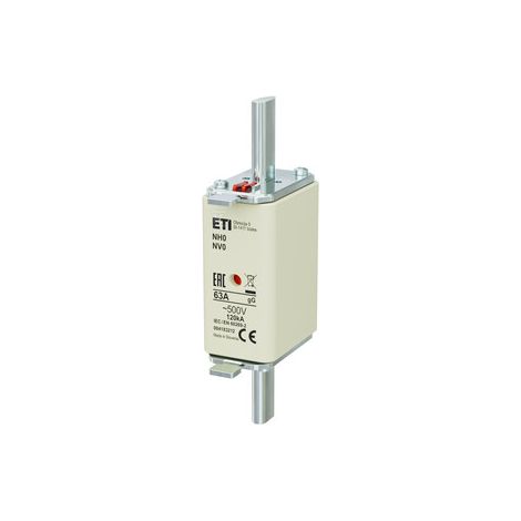 Enlace fusible NH0 GG 63A/500V