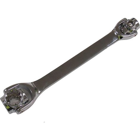 8 in 1 Socket Wrench Suits 8 to 19mm - Garage Mechanical Rachet Hand Tool (1/4)