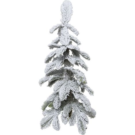 Alberello di Natale innevato, decorazione per interno Verde e Bianco -60 cm (1/4)