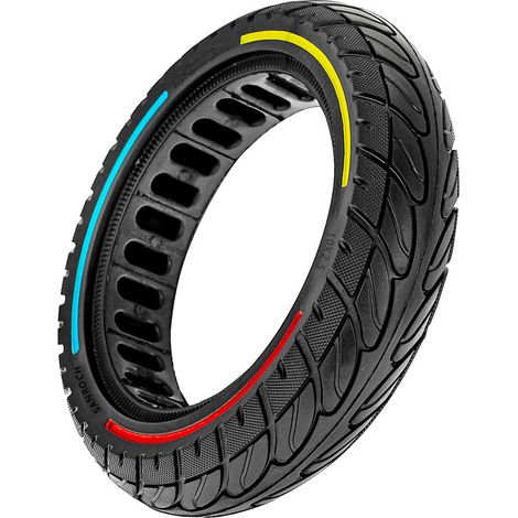 10-inch multi-colored, solid, shock-absorbing G30 honeycomb tires for the front and rear wheels of the Ninebot MAX G30 electric scooter. (1/5)