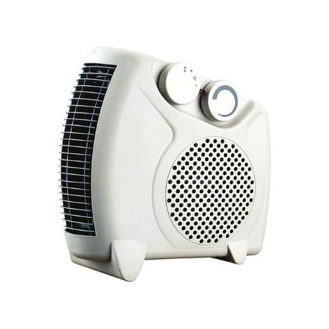Aérotherme 2000W thermostat réglable, chauffage vertical/horizontal, idéal salle de bain