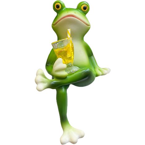 Pot de fleurs suspendu Frog (5172) pour aquarium vitre ou jardin extérieur - Ornement animal décoratif [pot de fleurs décoratif] + Frog + 5172 + accroche bords (1/3)