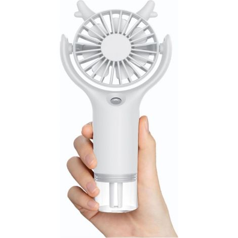Ventilateur Portable à Main avec Humidification, Silencieux et Rechargeable USB, 3 Vitesses pour Bureau & Voyage (1/5)