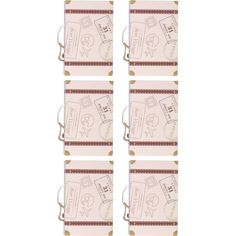 50 pièces/Set Mini Valise Élégante en Carton pour Bonbons, Cadeau Mariage Anniversaire Fête (1/5)