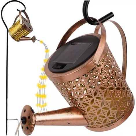 Arrosoir lanterne à bougie avec LED - Éclairage de jardin (1/5)