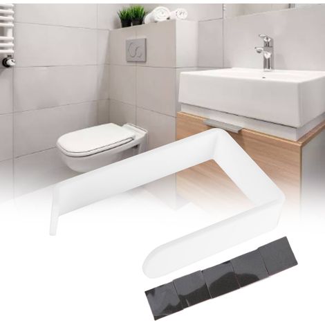 Acryl-Toilettenpapierhalter zur Wandmontage, weiß (1/5)
