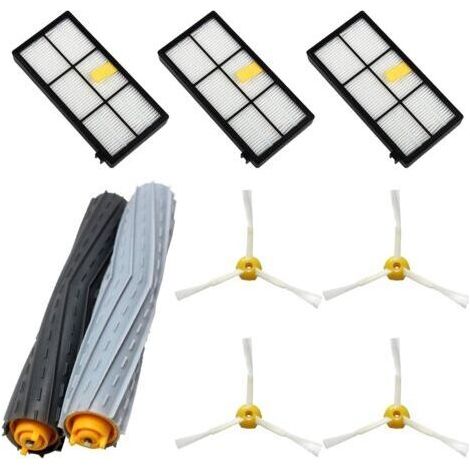 Alovez - Kit de pièces de rechange pour Roomba série 800 et 900 - Compatible avec Roomba 850, 860, 870 880, 890, 960, 980... (Tous les modèles) - Brosses latérales, filtres, pack de rouleaux extract (1/4)