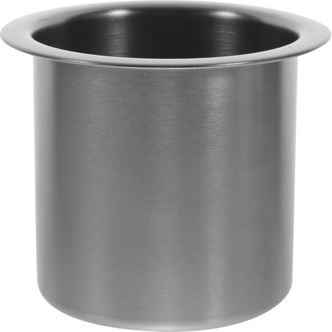 Porte-Gobelet Encastré en Acier Inoxydable Brossé Noir Nickel Insert de (1/5)
