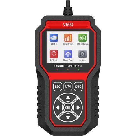 Kfz-Diagnosegerät, universelles OBD2-Kfz-Diagnosegerät (Französisch), Motorfehlercode-Lesegerät, Kfz-Fehlercode-Löscher für alle OBDII-Protokolle von Fahrzeugen seit 1996 (1/5)