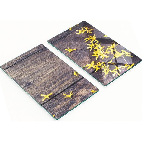 Tablas decorativas multifuncionales de cocina de madera templada Forsythia 2x30x52 cm (1/5)