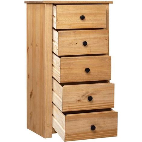Buffet de Cuisine 46x40x89 cm, Meuble Rangement Compact avec Étagères, Style Panama pour Salon et Salle à Manger (1/5)