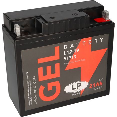 Batterie 12V 21Ah für Motorrad Startbatterie MG L12-19