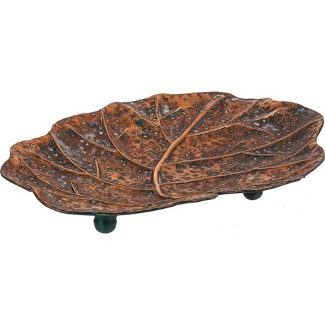 Hoja decoración dorada 37x31x5 (1/5)
