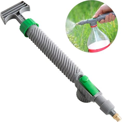 (Gris) Pulvérisateur manuel à air comprimé haute pression avec tête de pulvérisation réglable pour bouteille, outil d'arrosage de jardin et outils agricoles (1/5)