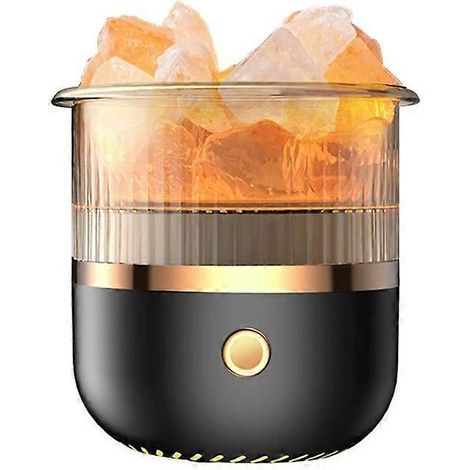 Aromatherapie-Diffusor für ätherische Öle, Salzkristalllampe, Diffusor mit 7 Lichtfarben, 160 ml Kaltnebel-Luftbefeuchter für Zuhause. (1/5)