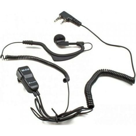 Midland auricolare microfono ptt per G10 G11 G13 CT890 - MA21-LK (ATTACCO KENWOOD)