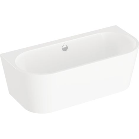 Bañera semi-independiente VitrA Geo de 165x75 cm + patas + sifón estándar
