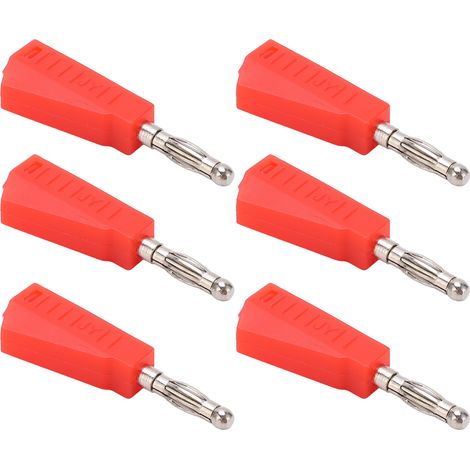 Connecteur Banane 4mm Rouge - 20 Pièces, Faible Résistance, Courant Stable, Compact et Pratique pour Câblage Électrique (1/5)