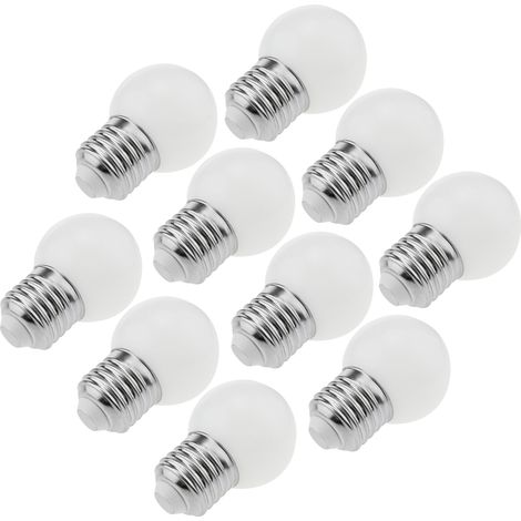PrimeMatik - Ampoule LED G45 1,5W 230VAC E27 lumière blanc chaud 10 pack (1/5)